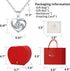 Preserved Red Rose with I Love You Necklace